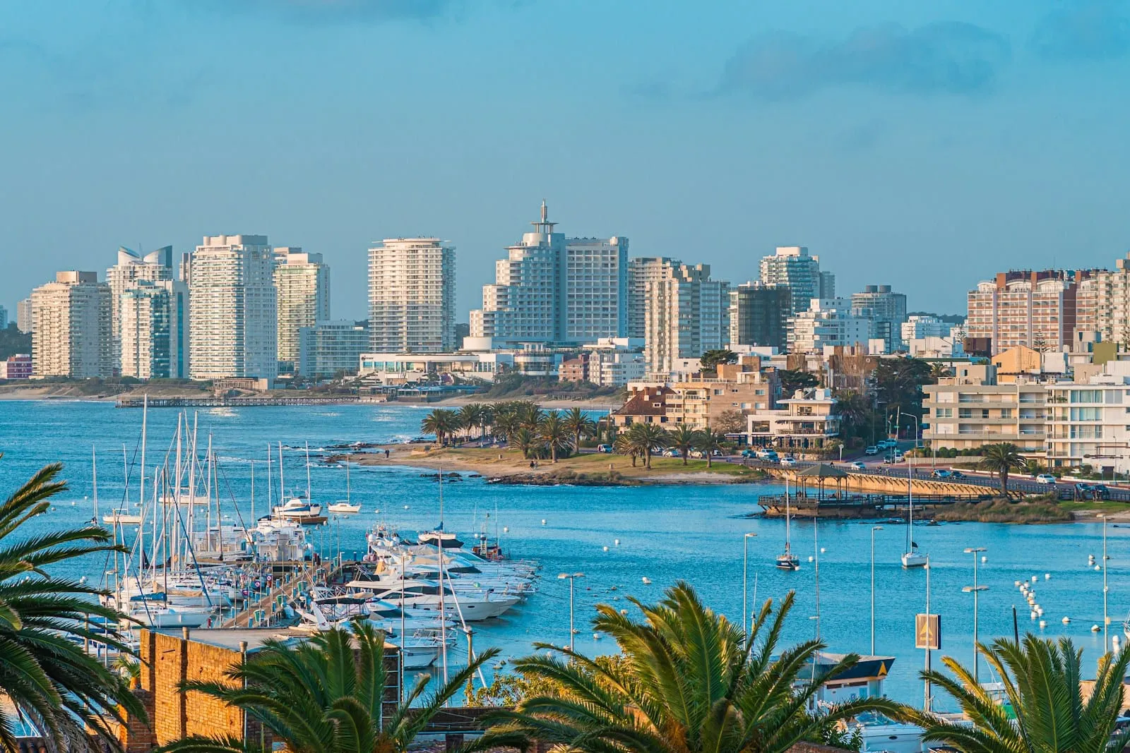 Puerto y edificios de Punta del Este